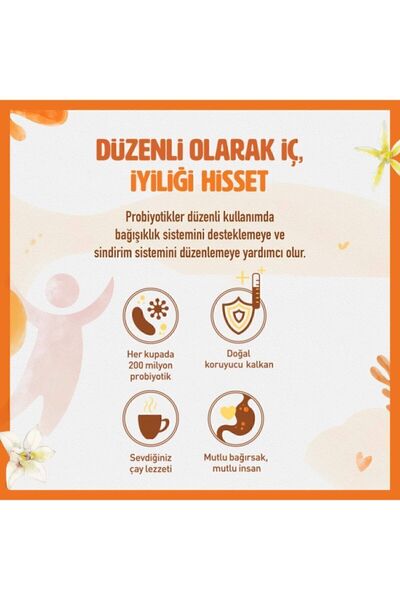 Doğadan Probiyotikli Çay Rooibos Vanilya 14lü X2
