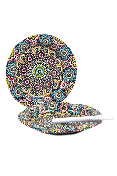 GRANDSTORE منفضة سجائر معدنية ملونة مزخرفة مفيدة جدًا