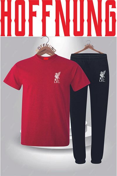 HOFFNUNG Full Pants Sportwear New Design Unisex T-Shirt-Shorts 2-Piece Combination