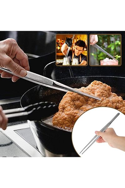 ÖZTİRYAKİLER Professional Chef Tweezers 30 Cm.