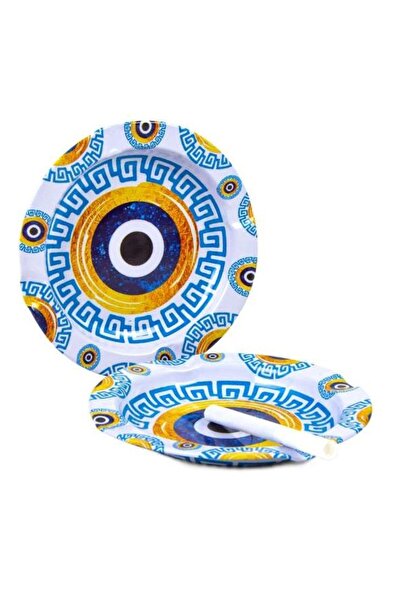 GRANDSTORE منفضة سجائر معدنية ملونة مزخرفة مفيدة جدًا