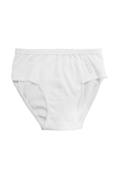 ÖZKAN underwear Özkan 0825 - 10 Pack εσώρουχα για κορίτσια, 100% βαμβάκι, ριμπ κόψιμο, ευέλικτη και άνετη λεπτομέρεια Daisy