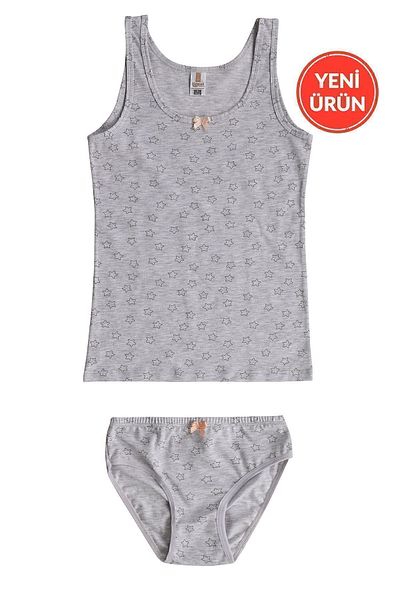 ÖZKAN underwear Özkan 43156 - Σετ εσώρουχα για κορίτσια με βαμβακερά στάμπα ελαστικά εσώρουχα με λεπτές τιράντες