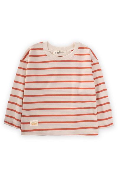 Cigit Tricou de sezon cu dungi portocalii 1-10 ani