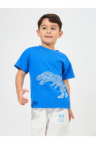 Styli تي شيرت قطني بطبعة ديناصور