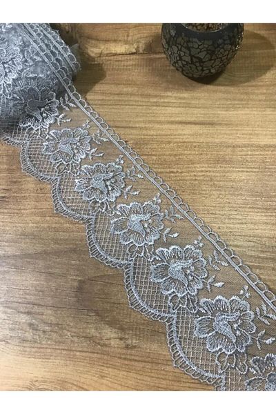 efem gipür 9 Meters Gray Lace Lily Tape - 1 Ball