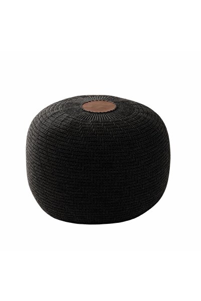 Kaşmir Halı Kaşmir Halı 7/24 Dekoratif Örgü Puf Antrasit 50x50x35 cm
