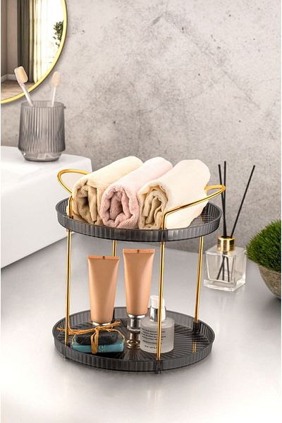 GUREX Double Layer Makeup Cosmetic Jewelry Organizer - Organizer
