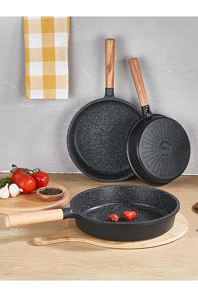 FALEZ Black Line Set of 3 - Pan and Cut Product