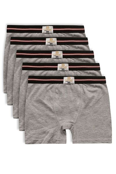 ÖZKAN underwear Özkan 0711 5 Pack Boys 100% βαμβακερό ελαστικό μαλακό μποξεράκι