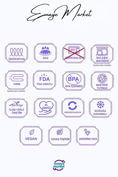 qussine Emaye Kahve Bitki Çay Demlik 3,5 Lt Üstten Saplı Mavi Nostalji Vintage Kamp