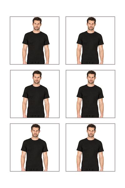 ÖZKAN underwear Özkan 0116 6 Pack Men's Ribbed Flexible Comfortable Closed Collar Half Sleeve Athlete Undershirt