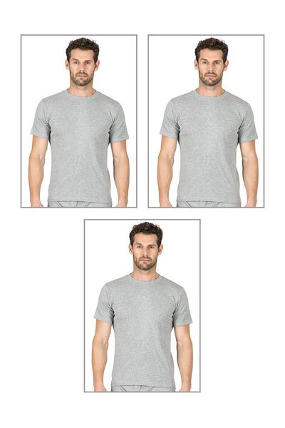 ÖZKAN underwear قميص داخلي رجالي من Özkan 0116 مكون من 3 قطع مضلع ومرن ومريح ...