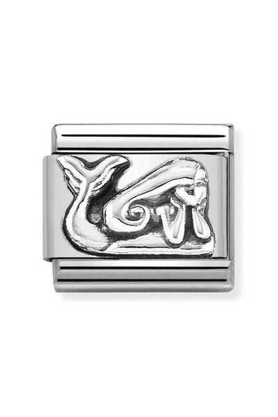 NOMİNATİON St, Steel Ve 925 Sterling Gümüş Sirende Composable Klasik Oksitlen...