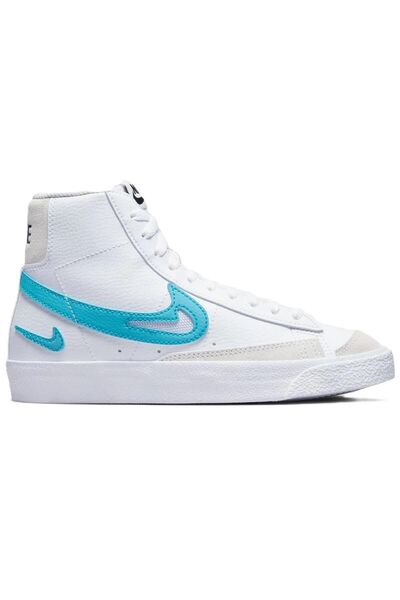 Nike Blazer Mid G S Pantofi din piele High Top Alb Albastru Swoosh Pantofi sport