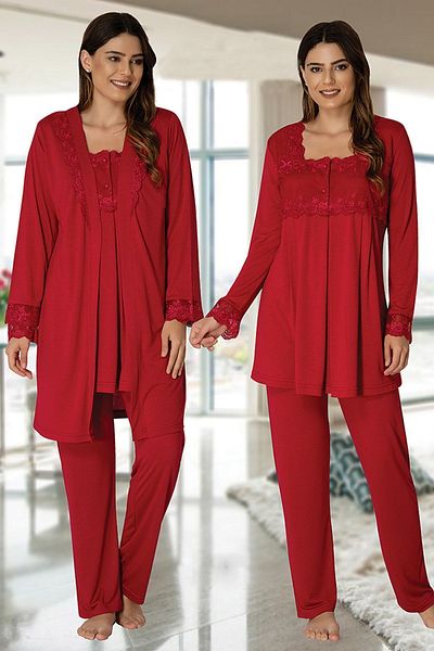 Effort Pijama Γυναικεία προσπάθεια Φούξια Σετ Πιτζάμες Μακρυμάνικη Πρωινή Εγκυμοσύνη 2401