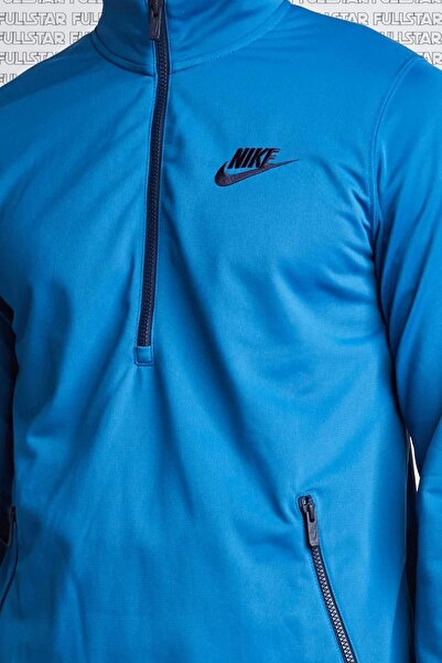 Nike Sportswear Classic Track Suit 1/2 Zip Blue Yarım Fermuarlı Eşofman Takımı
