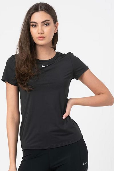 Nike Dri Fit Training One Slim Tshirt Black Women's Training T-Shirt Black