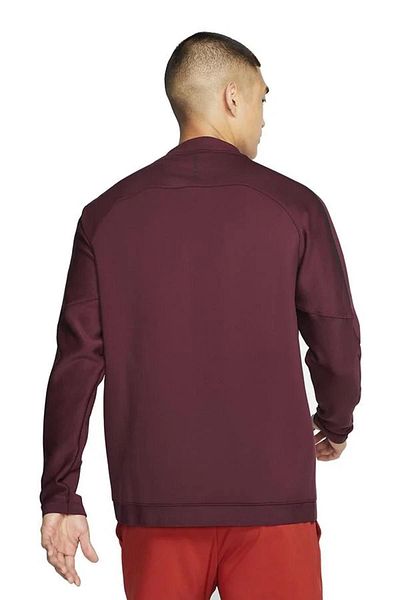 Nike Ανδρικό αθλητικό μπουφάν - Pro Dri Fit, με φερμουάρ, μπορντό