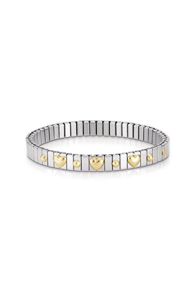 NOMİNATİON Extensıon Bracelet (s) In Stainless Steel With 18k Gold (3 Symbols) (005_heart)
