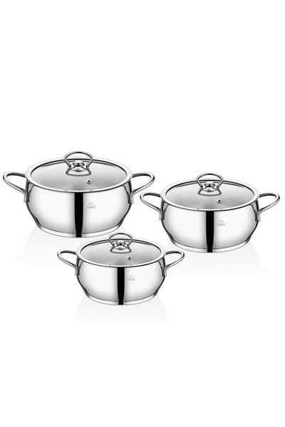 FALEZ Dolunay 6 Piece Steel Casserole Midi Set