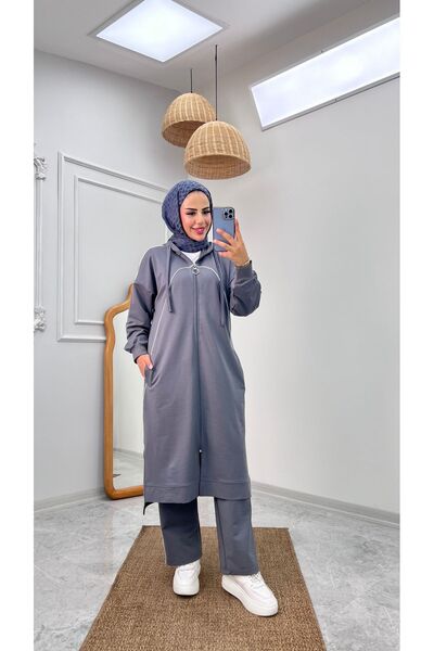 KardelenButik 10508 Model Hijab Tracksuit Set
