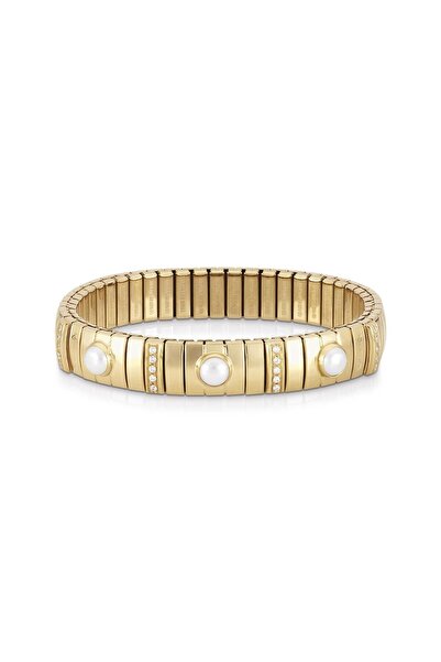 NOMİNATİON Bracelets Golden (m) In Steel, Silver 925, Cz And 3 Pietre (013_wh...