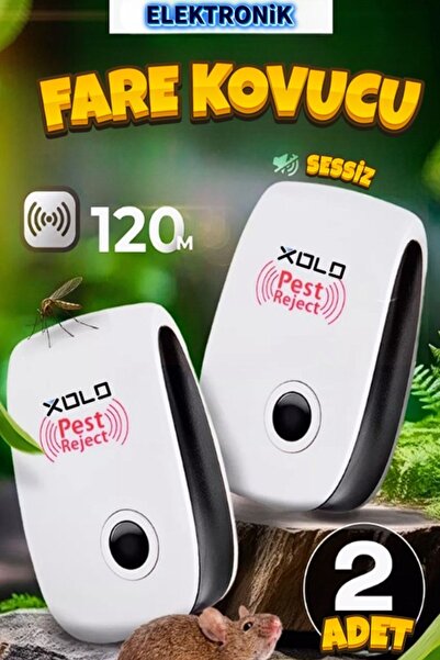 xolo 2 Adet Fare Haşere Kemirgen Kovucu Elektronik Ultra Sonic Kovucu Yüksek ...