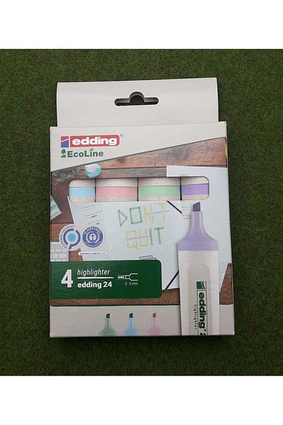 Edding 24 Ecoline Pastel Highlighter Set of 4