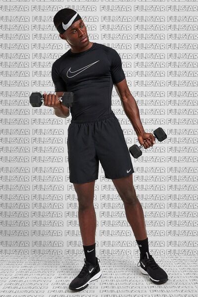 Nike Pro Dri Fit Tight Fit Short Sleeve Top Slim Fit Erkek Body Tişört Siyah