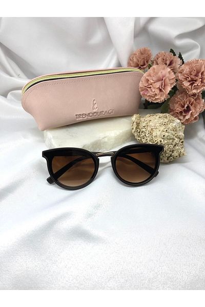 Di Caprio Heo Oval Brown Women's Sunglasses