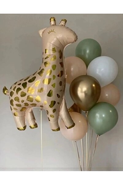 Çemrek Süs Parti Zürafa Temalı Balon Seti 11 Parça