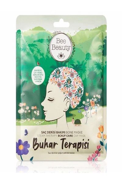 Bee Beauty قناع العناية بفروة الرأس بالبخار، إكليل الجبل، شجرة الشاي، البابونج