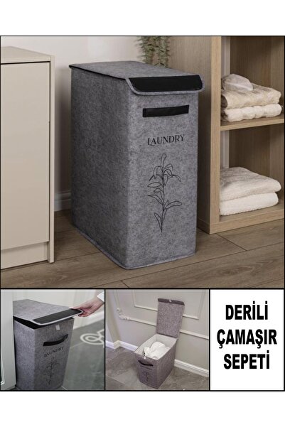 KILIFSAN Δερμάτινο Καλάθι Πλυντηρίου