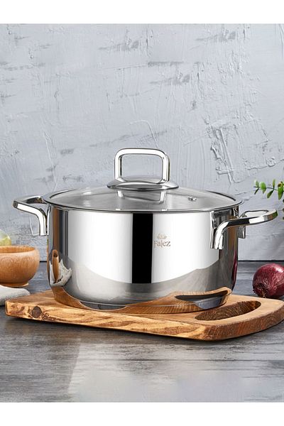 FALEZ Vento Steel 24 Cm Deep Pot