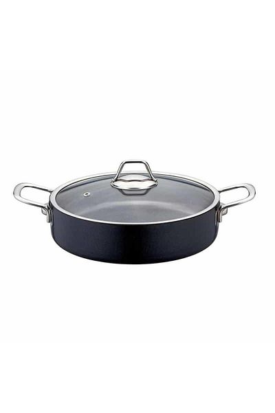 Evimsaray Zest Gusto Granite Flat Pot 26 Cm