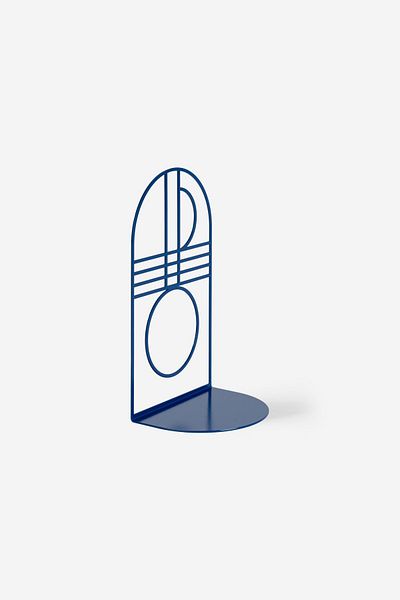 Rarart Concept Suport pentru cărți din metal albastru - Design compact și elegant, susținut de Leitura