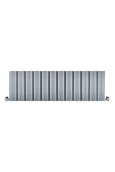 Hammam 300mm X 1195mm Yüksek Isı Kapasiteli Dekoratif Amber Yatay Aluminyum Gümüş Gri Radyatör