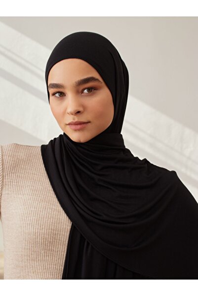 Femple Modest Premium Μαύρο Τζέρσεϊ Σάλι - 180x70 εκ. Hijab
