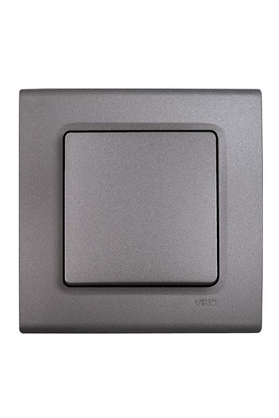 VİKO Linnera Life Granite Gray Single Switch with Frame -90442001