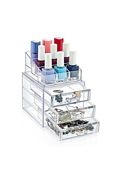 ADASHOP Classic 3 Drawers Organizer Set Jewelry Makeup Organizer