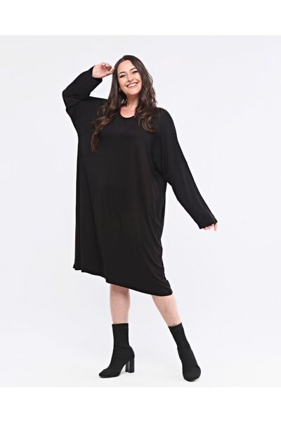 Seçkin Büyük Beden Women's Plus Size Dress-tunique