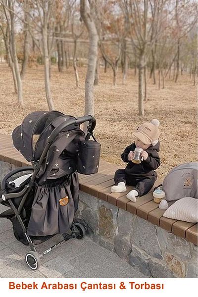 Ferdys Baby Stroller Bag & Pouch, Multifunctional Mother Baby Bag, Crib Side Organizer,