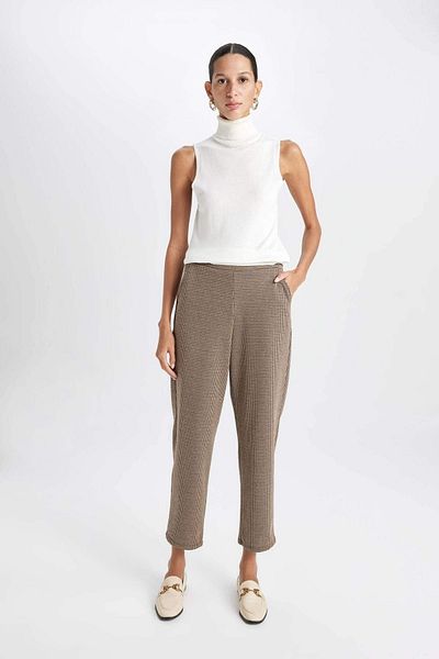 DeFacto Houndstooth Pattern Joggers with Pockets