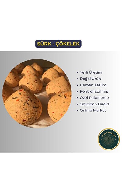 HatayBazaar Hatay Yöresel Ev Yapımı Doğal Sürk Peyniri (ÇÖKELEK) - 1 Adet