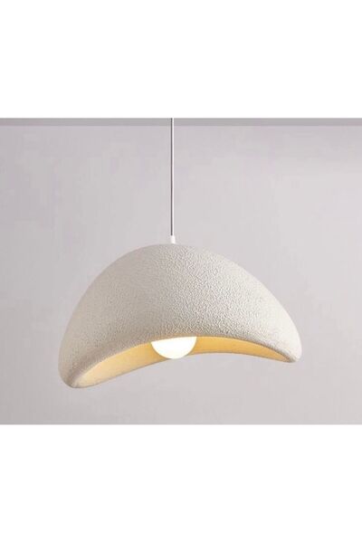 abacıshop Minimalist tasarımlı dokulu beton sarkıt avize İskandinav model