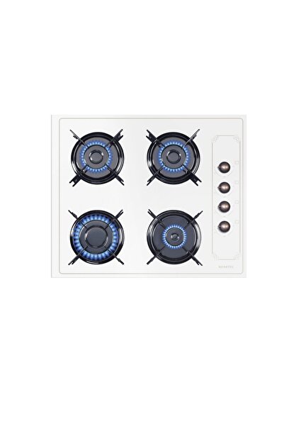 KUMTEL Rustik Beyaz 2'li Ankastre Cam Seti (Ocak-Davlumbaz)