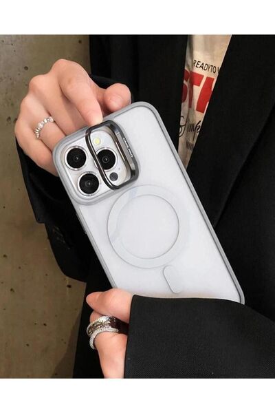 KILIF HOUSE Iphone 16 Pro Max Uyumlu Standlı Case Pro Lensli Magsafe Destekli...