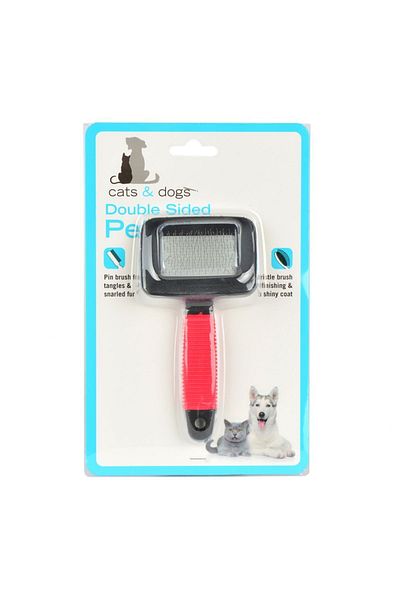 Flip Zm-1027S Red Fine Tip Cat Dog Comb - Small