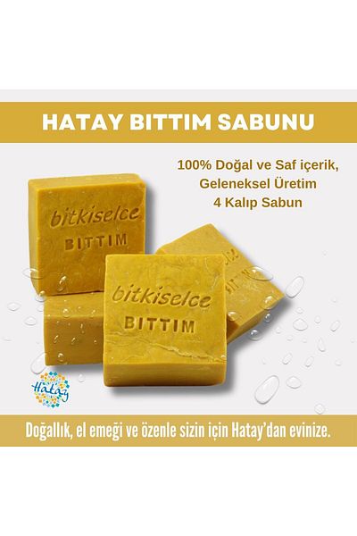 bitkiselce Natural and Herbal Pure Soap - 450 Gr, 4 Molds